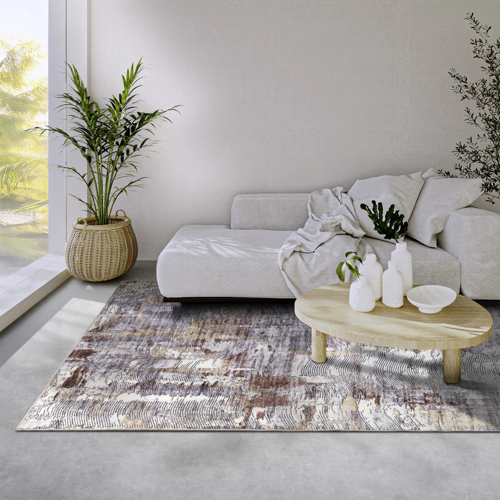 ELLE Decoration, Kusový koberec Imagination New 106036 Copper/Gold z kolekcie Elle, 160x230, viacfarebná, obývacia izba