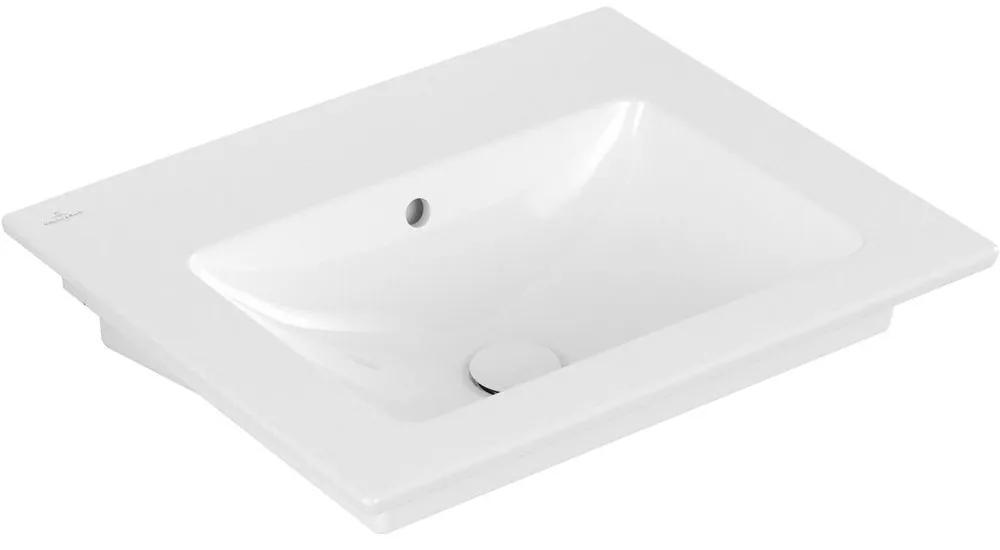 VILLEROY &amp; BOCH Venticello závesné umývadlo bez otvoru, s prepadom, 600 x 500 mm, biela alpská, 41246201