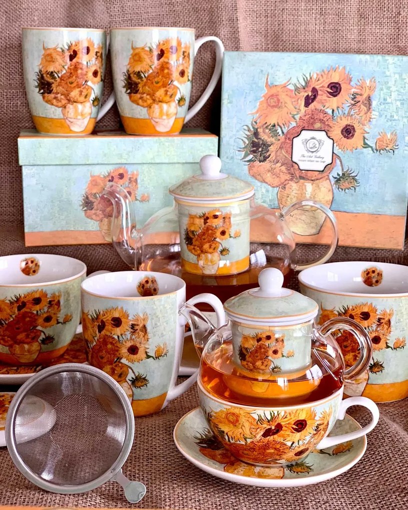 Porcelánový hrnček Van Gogh Sunflowers 430 ml