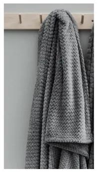 Sammer Moderná deka v sivej farbe v rozmere 125x150 cm 5908224003003