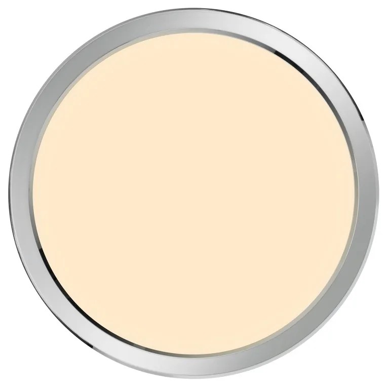 NORDLUX Stmievateľné stropné svietidlo LED do kúpeľne OJA, 14,5 W, teplá biela, 30 cm, chróm