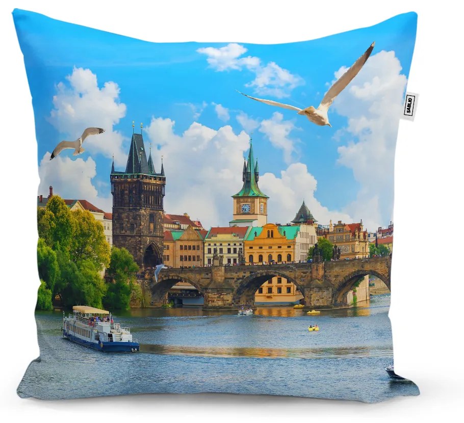 Sablio Vankúš Praha Karlov most 2 - 40x40 cm