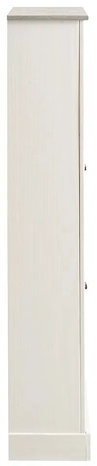 Biela výklopná skrinka na topánky z borovicového dreva Toby – Støraa