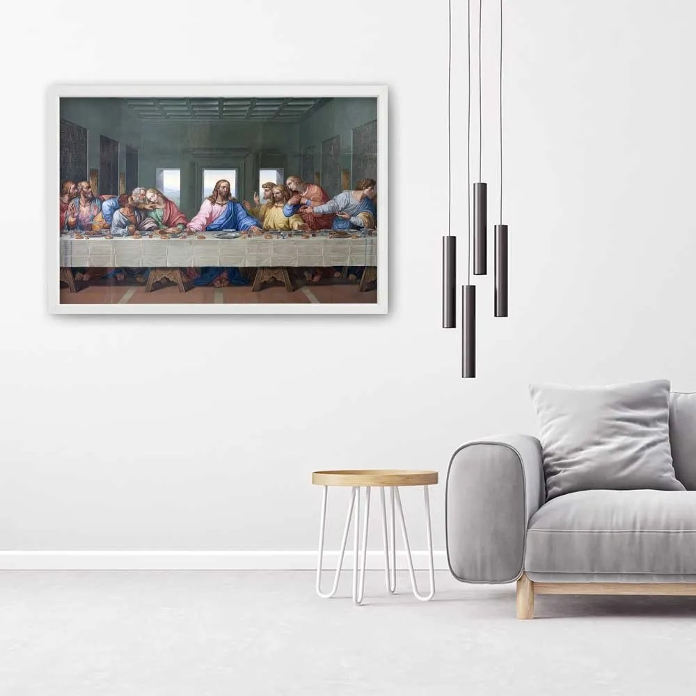 Gario Plagát Úryvok diela Posledná večera - Leonardo da Vinci, reprodukcia Farba rámu: Bez rámu, Rozmery: 90 x 60 cm