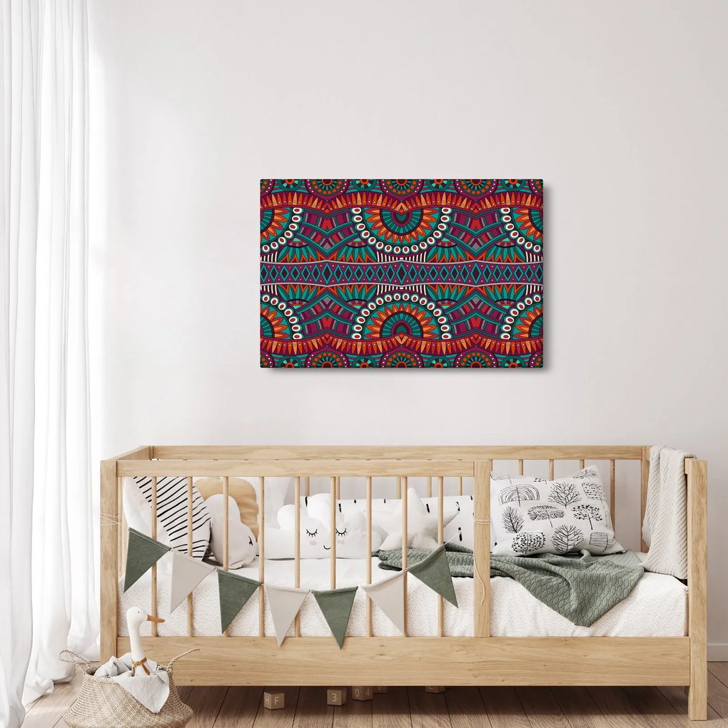 Obraz ornamentálne abstrakcie (90x60 cm)