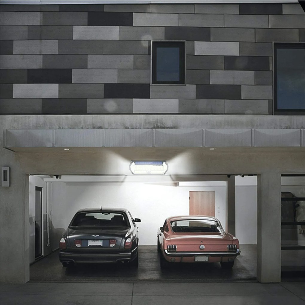 Bezdoteku LEDSolar 196 solárne vonkajšie svetlo svietidlo, 196 LED so senzorom, bezdrôtové, 4W, studená            farba