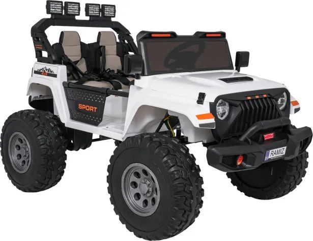 Elektrické autíčko Extreme Sport 4x4 biele