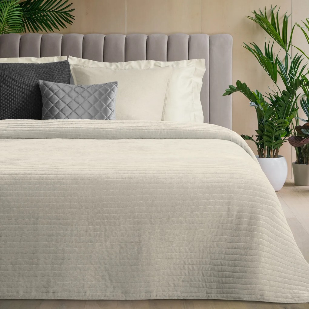 PREHOZ NA POSTEĽ GLORI 170X210 CM KRÉMOVÁ