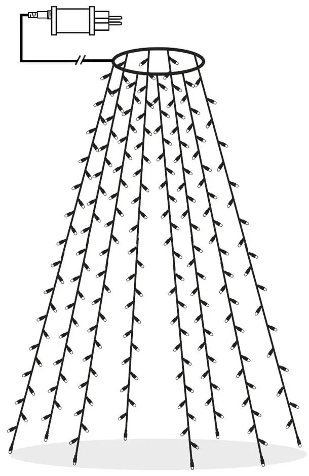 Svetelná reťaz s vianočným motívom počet žiaroviek 160 ks dĺžka 200 cm Serie LED – Star Trading