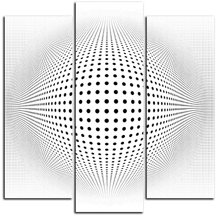 Obraz na plátne - Abstraktná geometrická sfera - štvorec 3218C (105x105 cm)