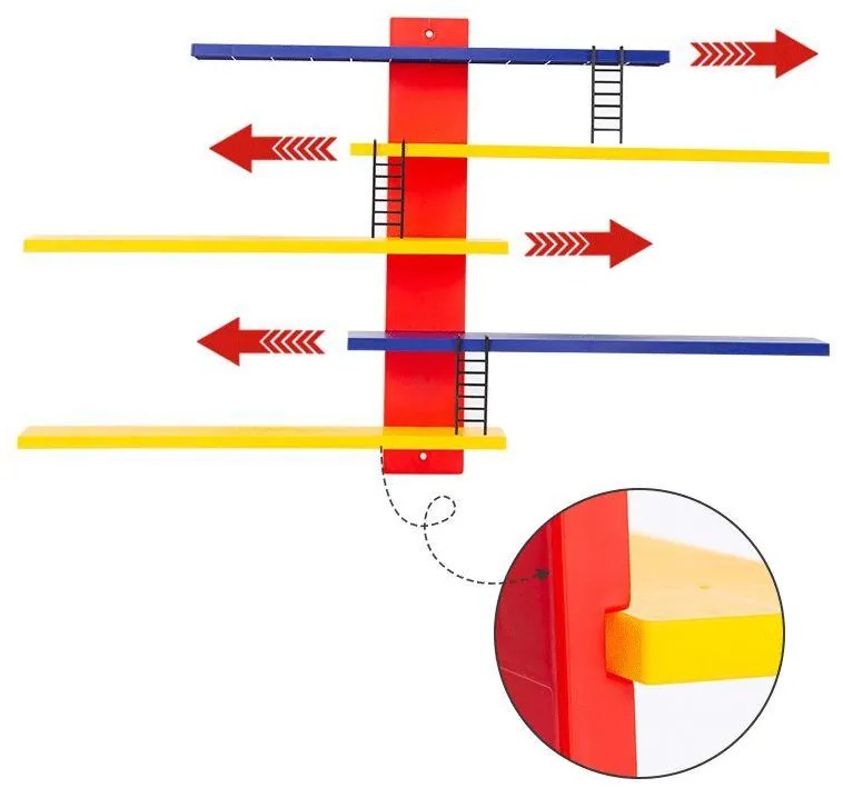 Nástenný regál na vystavovanie hračiek a figúrok 888
