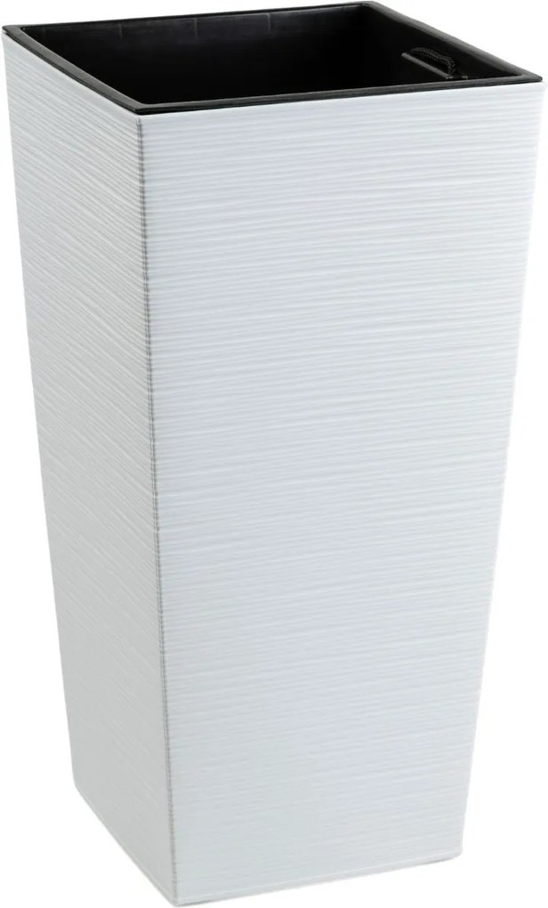 Plastový květináč Porto Riflo 67,7x35x35 cm bílý