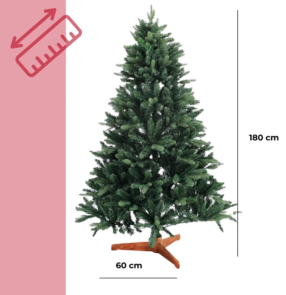 Umelý vianočný stromček FROST, 180cm, zelená Jurhan