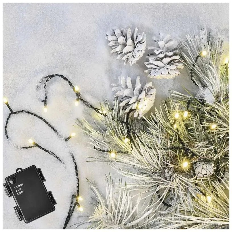 Vianočná reťaz LED 5,6 m, teplá biela