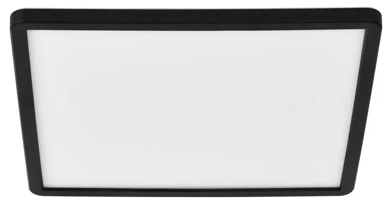 NORDLUX Stmievateľné stropné svietidlo LED do kúpeľne OJA, 14,5 W, teplé denné biele svetlo, 30x30 cm, čiern