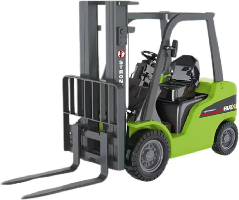 Kovový vysokozdvižný vozík s pohyblivými vidlicami Huina Green 1:50