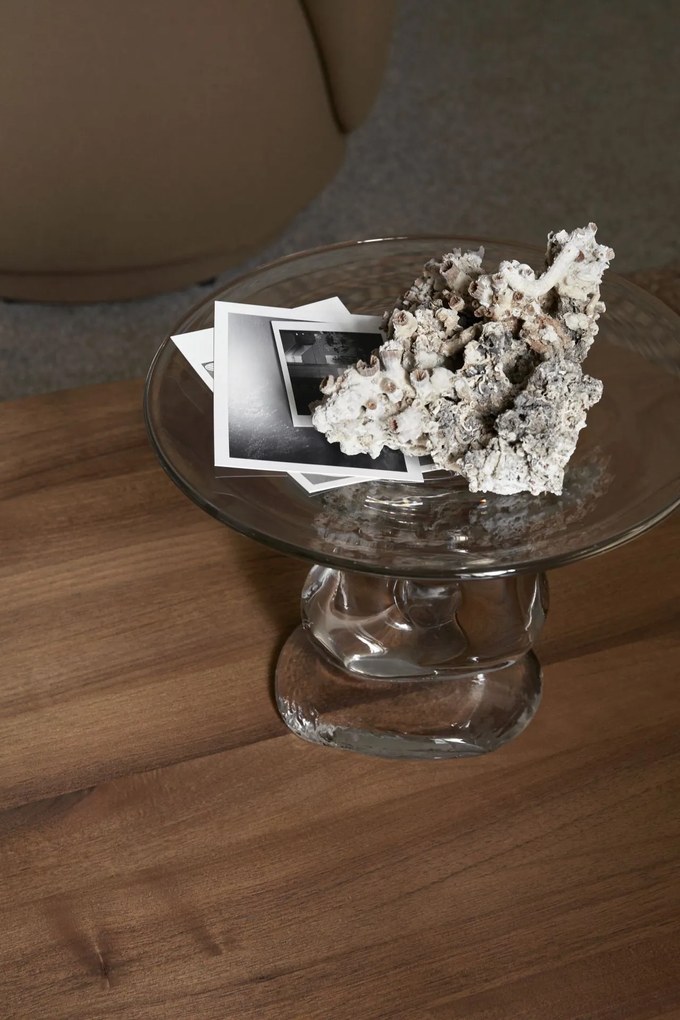 Ferm Living Sklenená misa na podstavci Damo Centrepiece Clear
