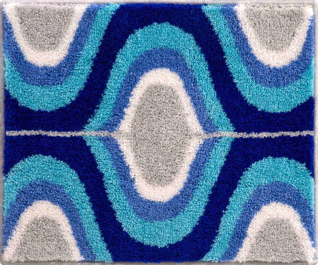 GRUND Kúpeľňová predložka KARIM 18 modrá Rozměr: 50x60 cm