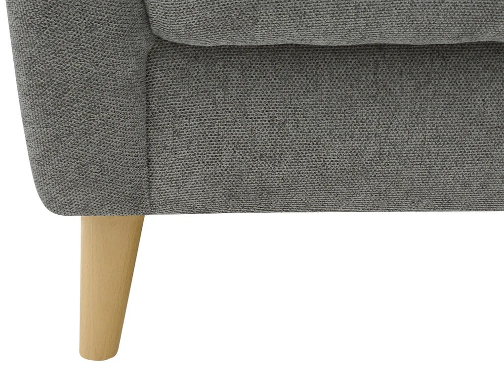 FINES sivé kreslo ušiak Aladin