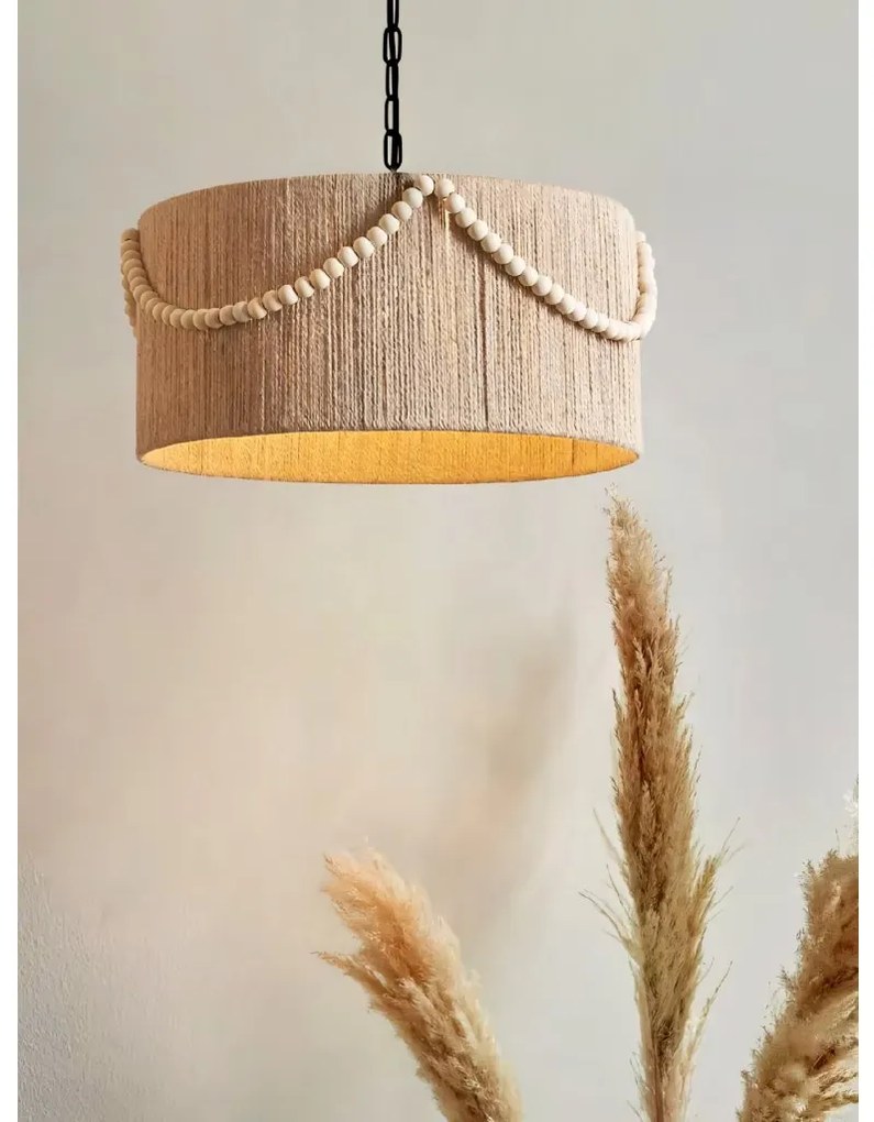 Toolight Toolight, stropné svietidlo 40cm, 1xE27, APP1741-1CP, prírodná hnedá, OSW-05123