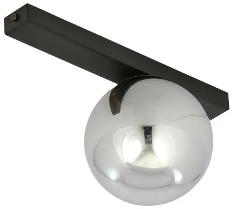 Stropné svietidlo FIT 1xE14/10W/230V čierna/šedá