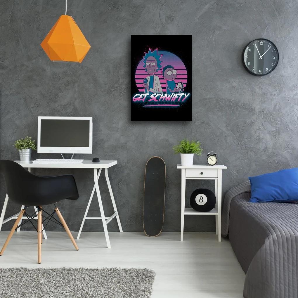 Gario Obraz na plátne Rick a Morty, karaoke - DDJVigo Rozmery: 40 x 60 cm