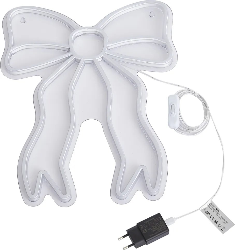 Neónová nástenná lampa Teplá biela Vrátane LED - Bow