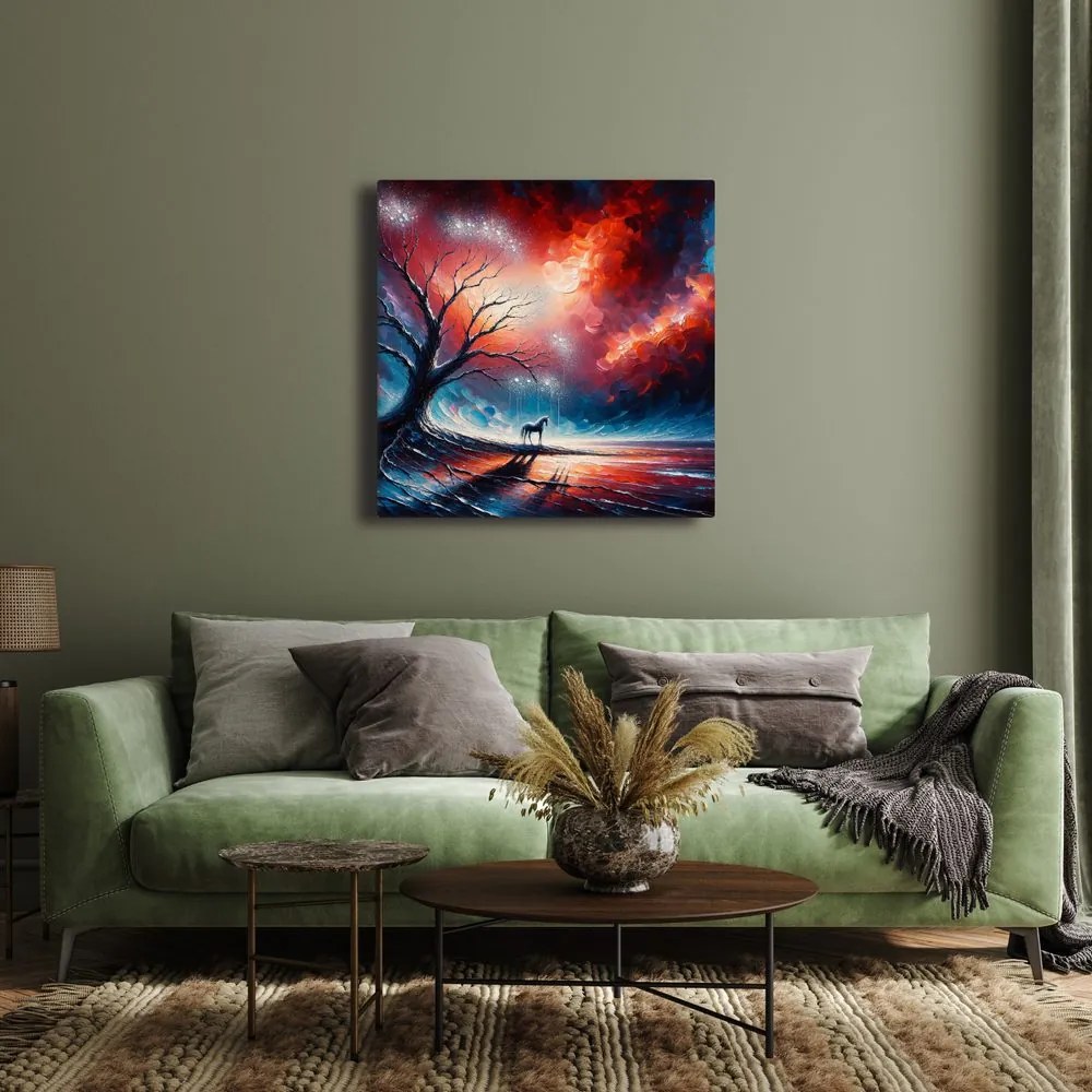 Obraz strom života pod hviezdnou oblohou