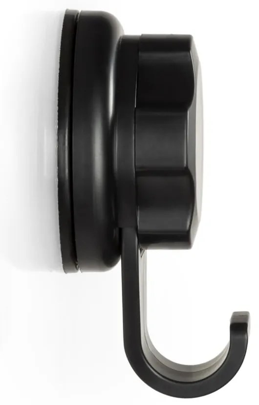 Súprava 2 čiernych samodržiacich nástenných háčikov Compactor Bestlock Black Small Hooks