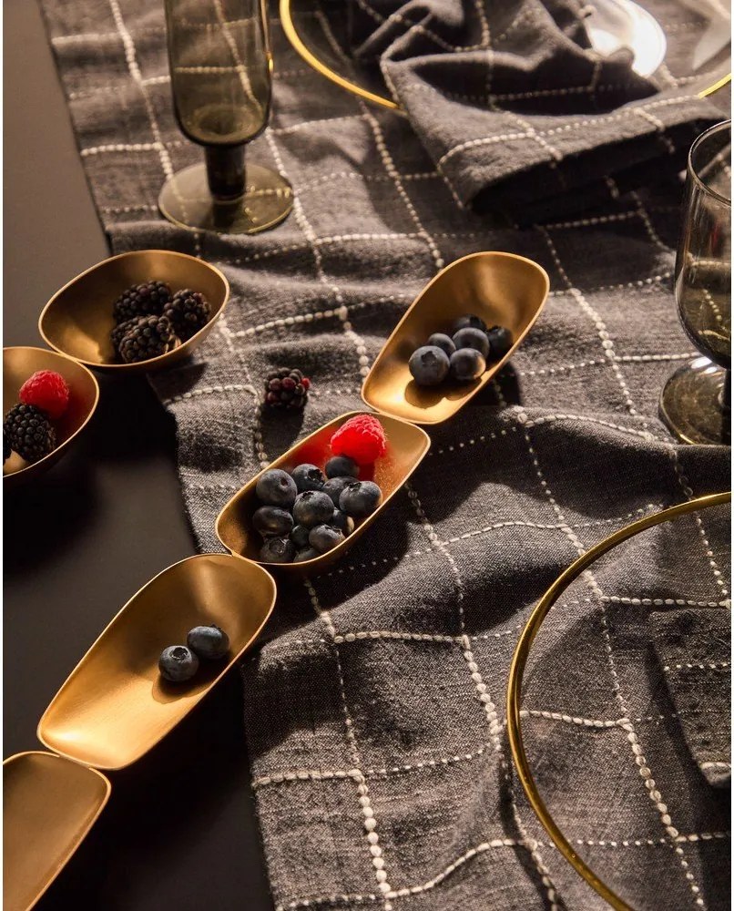 Servírovacia miska z nehrdzavejúcej ocele v zlatej farbe Aruc – Kave Home