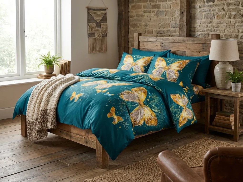 Obliečky z mikrovlákna ZAFIRA modré Rozmer obliečky: 70 x 80 cm | 140 x 200 cm