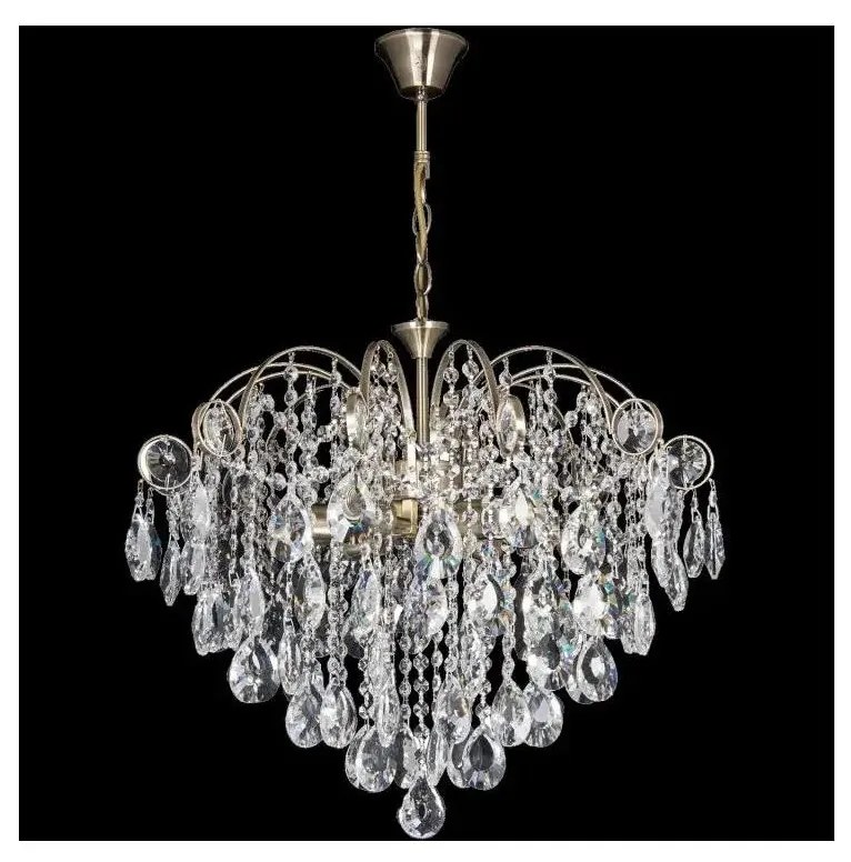 Krištáľový luster na reťazi 6xE27/60W/230V