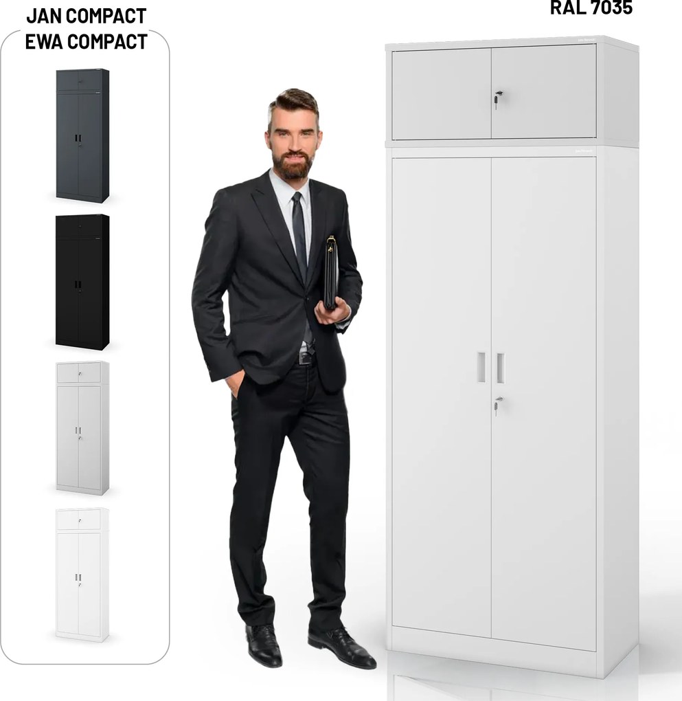 Nadstavec na skriňu sivá, 800x380x400 mm: EWA