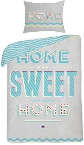 Halantex Bavlnené obliečky Home Sweet Home, 140 x 200 cm, 70 x 90 cm