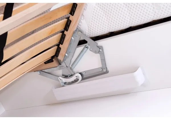 Čalúnená posteľ s matracom a úložným priestorom VIOLET 160x200 cm koňaková hnedá