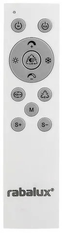 Rabalux 71399 funkčné stropné LED svietidlo Serkan 43W, čierna/biela