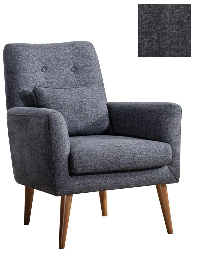 Kreslo Zeni Berjer Dark Grey