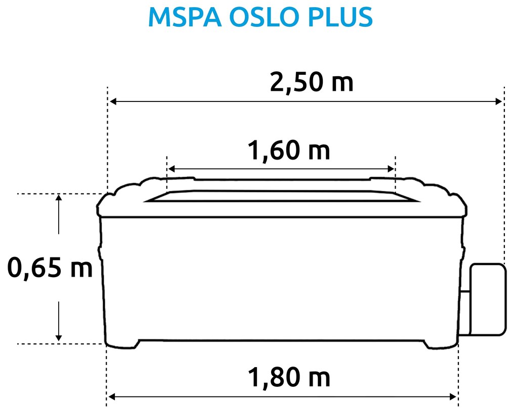 Marimex | Vírivý bazén MSPA Oslo Plus F-OS063WP | 11406451
