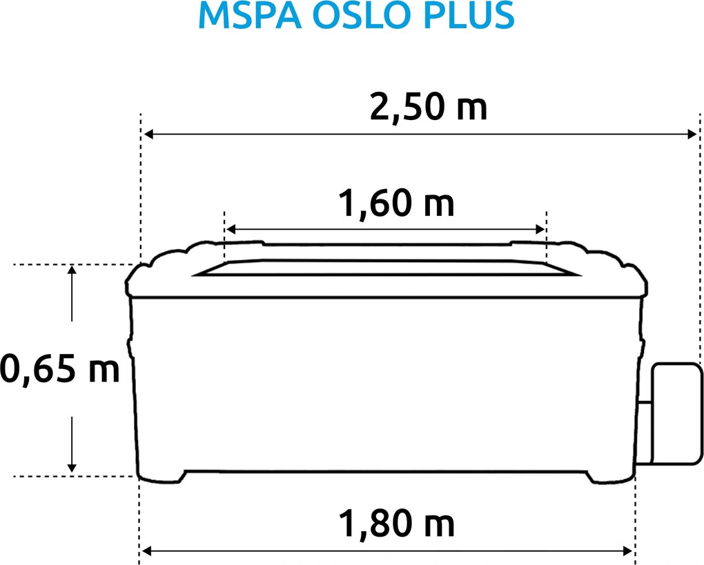 Mspa | Vírivý bazén MSPA Oslo Plus F-OS063WP | 11406451