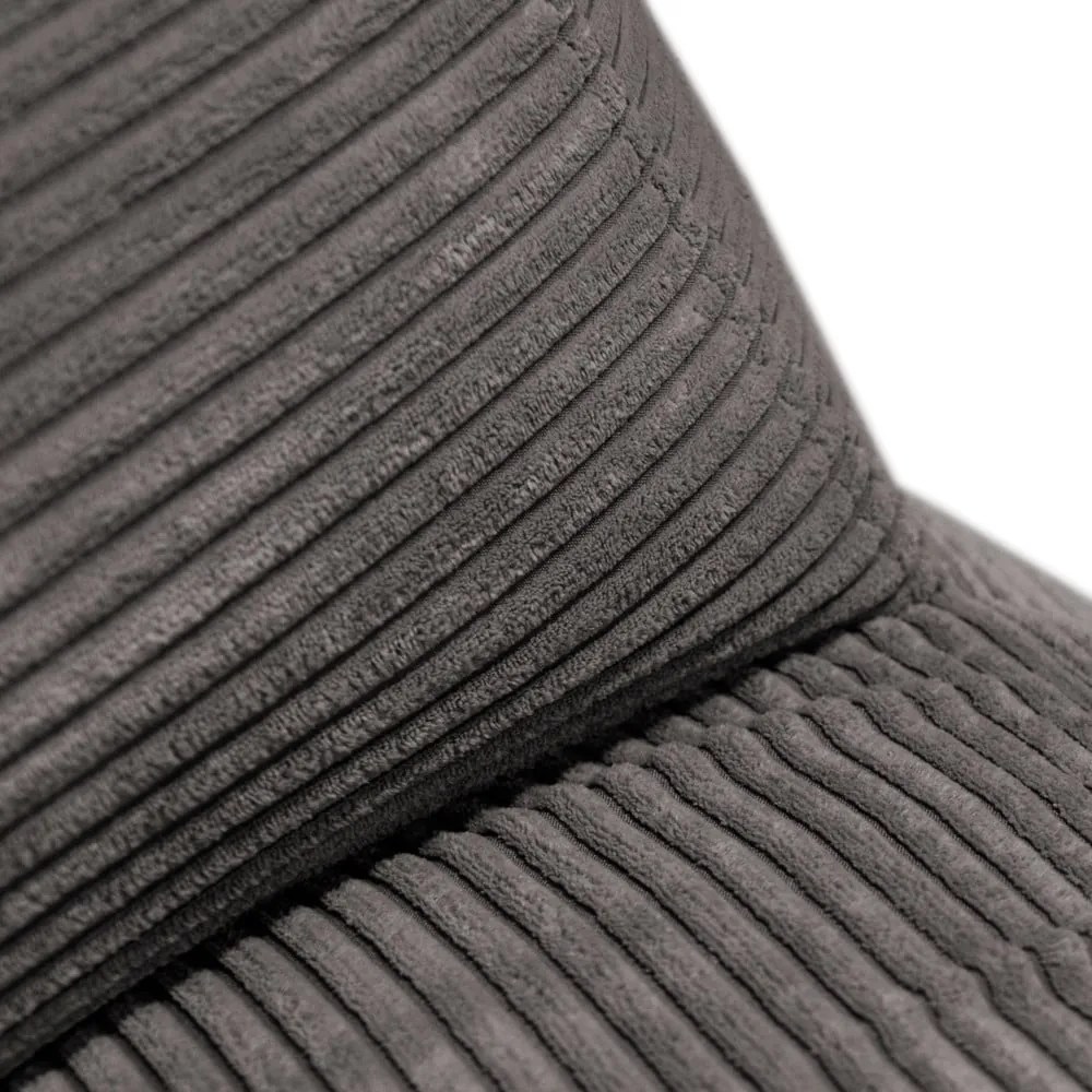 Čierny menčestrový sedací vak Sofa MooG – SLOWDOWN