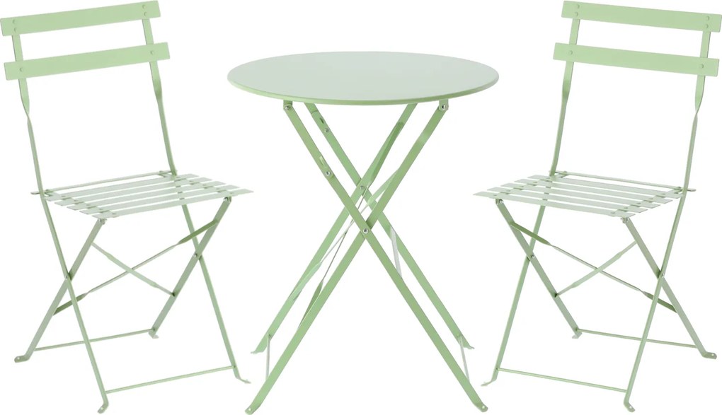CH Zelená skladacia balkonová sada nábytku Wanda II