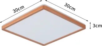 Brilagi - LED kúpeľňové stropné svietidlo ULTRA SLIM LED/18W/230V 30x30 cm ružové zlato IP54