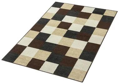 Koberce Breno Kusový koberec LOTTO 923/FM7X, hnedá, viacfarebná,67 x 120 cm
