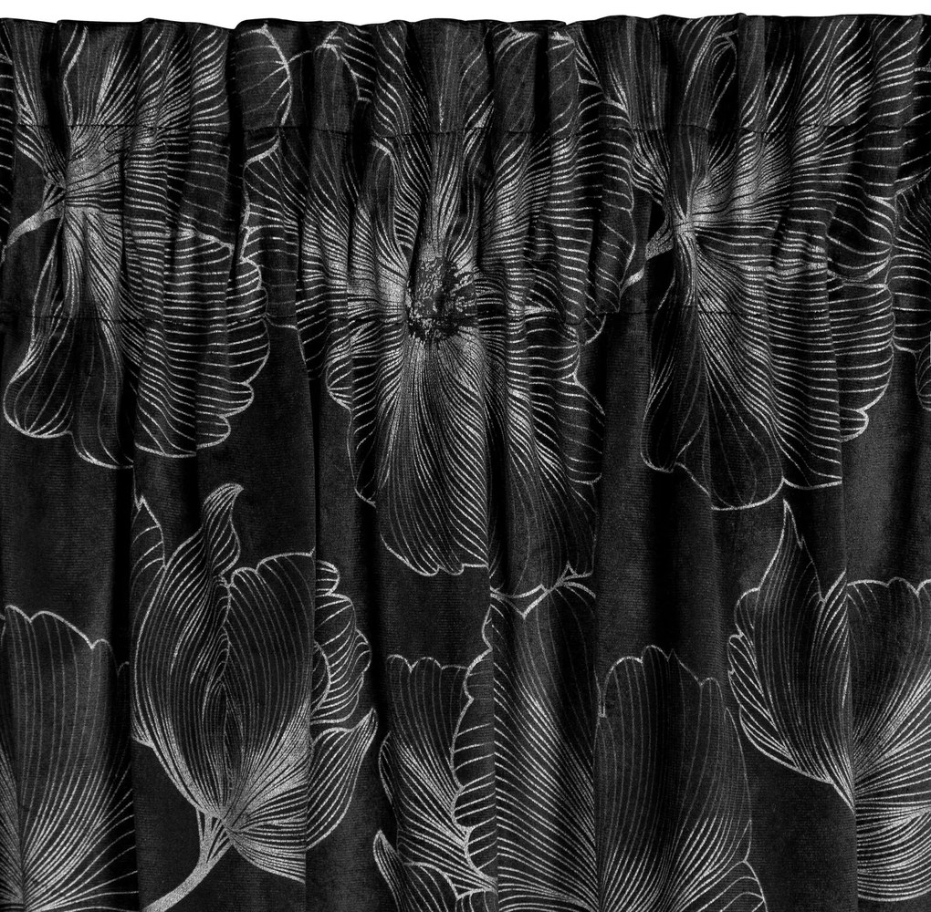 ZATEMŇOVACÍ ZÁVES NA PÁSKE STELLA 140X300 CM KVETY