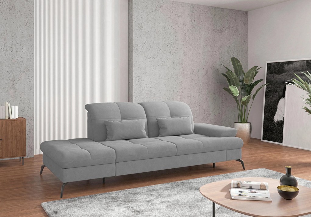XXXLutz LEŇOŠKA, textil, sivá Sit & More - Online Only obývacie izby - 000144009094