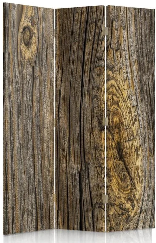 CARO Paraván - Wooden Boards 2 | trojdielny | jednostranný 110x150 cm