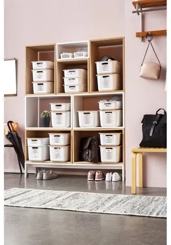 SmartStore Úložný košík Modern, biela, 37 x 28 x 15 cm, 37 x 28 x 15 cm