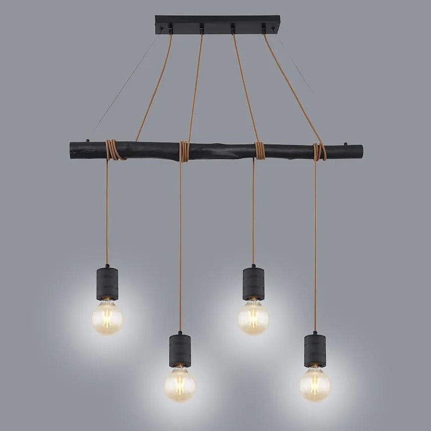 Luster 54030-4HA Čierna LW4