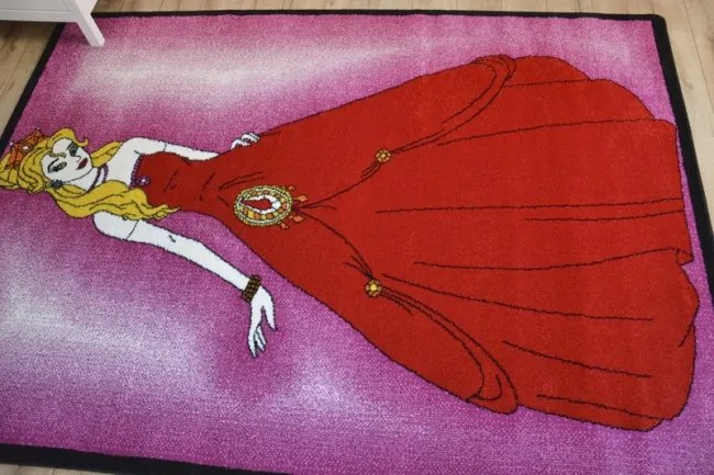 Detský koberec Kids Princess ružový C425