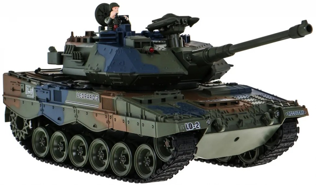 RAMIZ : RC Tank Leopard 2,4Ghz s dymovým efektom 1:18